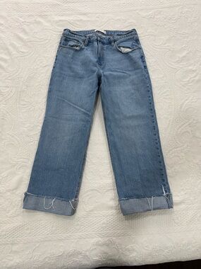 Abercrombie & Fitch Straight-Leg Jeans in Light Blue Denim
